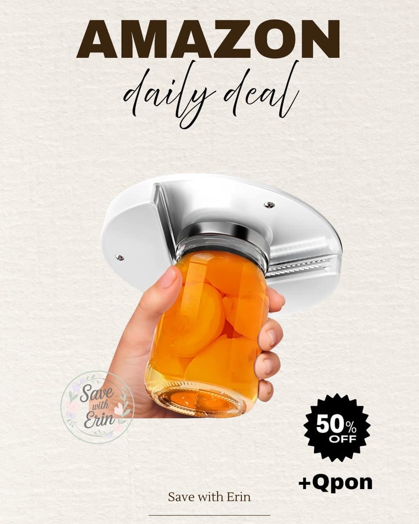 Daily deal card for an easy grip jar opener