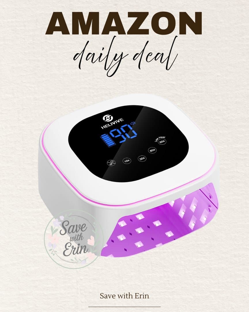 Daily deal card for an LED nail lamp